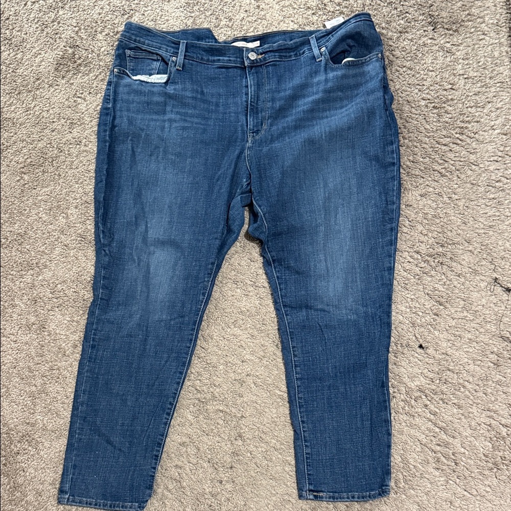 Levi's Dark Blue Women's 711 skinny Ankle Jeans